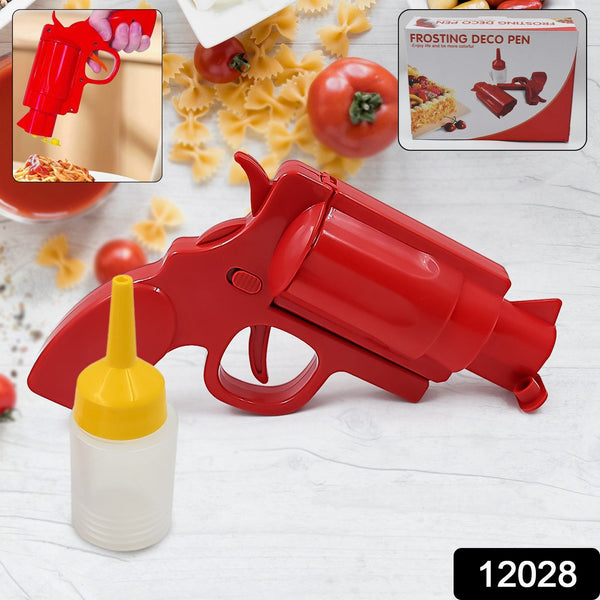 Ketchup & Mustard Dispenser Gun – Bottle for Easy Saucing (1 Pc)