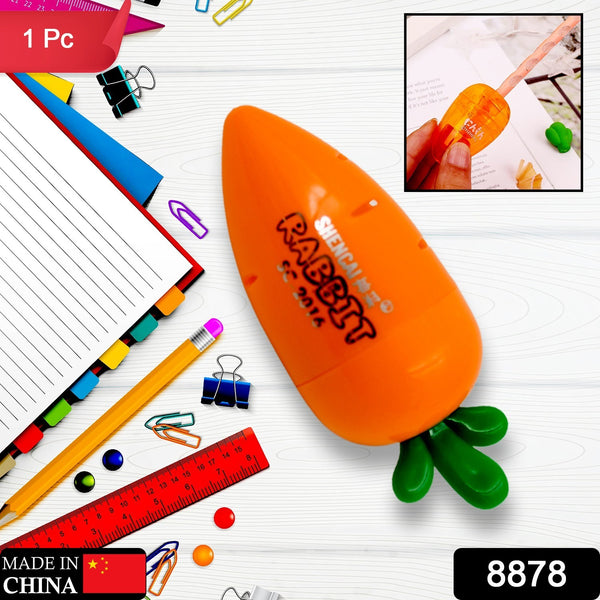 8878 Student Pencil Sharpener Cartoon Simple Carrot Pencil Sharpener Suitable For Students Children School Stationery (1 Pc)