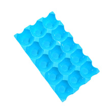 15-Cavity Plastic Egg Tray Set - Holds 60 Eggs (4-Piece Pack)