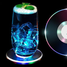 Colorful Led Cocktail Coaster Round Ultra-thin Led Drink Coaster (1 Pc)