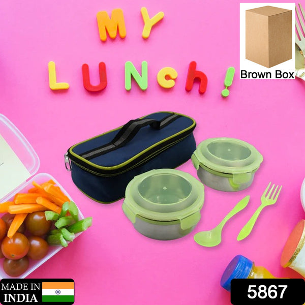 Airtight  Leak Proof Stainless Steel Container Multi Compartment Lunch Box Carry To All Type Lunch In Lunch Box  Premium Quality Lunch Box Ideal For Office  School Kids  Travelling Ideal (3 Different Lunch Box)