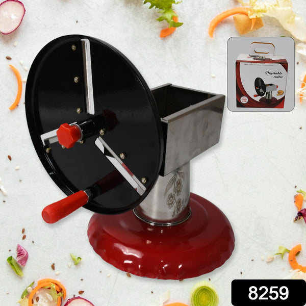 Stainless Steel Chips Maker & Vegetable Slicer – Potato Slicer, Grater & Chipper with Iron Wheel & Stand