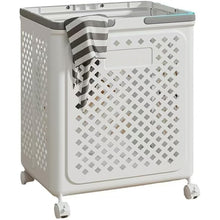 Large Foldable Laundry Basket With Wheels Wukusy