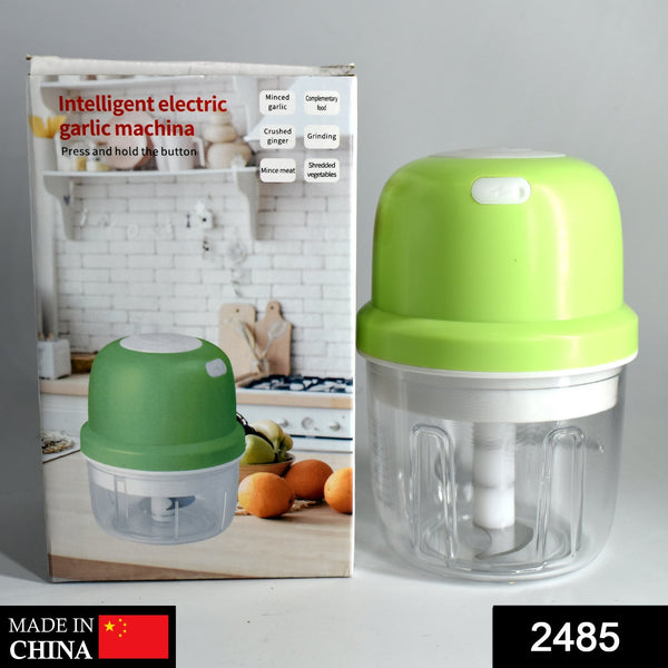 Portable USB Rechargeable Electric Chopper – Compact Fruit, Vegetable, Onion, and Garlic Cutter