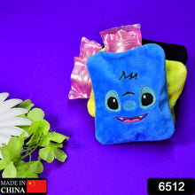 6512 Blue Stitch Small Hot Water Bag With Cover For Pain Relief Neck Shoulder Pain And Hand Feet Warmer Menstrual Cramps.