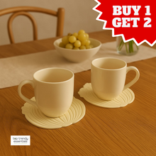 2 Pieces Silicone Leaf Coasters Set - BUY 1 GET 2 FREE Wukusy