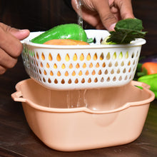 2-in-1 Basket Strainer for Rinsing Fruits, Vegetables, and More