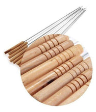 Barbecue Skewers with Wooden Handle – Set of 12 for BBQ, Tandoor & Grill