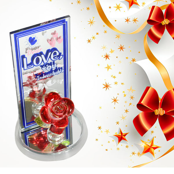 Lovely Rose Showpiece – Romantic Gift for Valentine’s Day, Anniversary, Wedding, or Home Decoration (1 Pc)