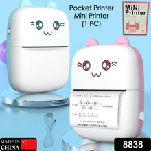 Pocket Mini Printer – Wireless Bluetooth Thermal Printer for Photos, Compatible with Android & iOS, Includes 1 Roll of Thermal Paper, Fast Output