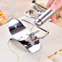 Multifunctional Easy And Fast Stainless Steel Puri Cutter Roller Machine With Handle For Home Baking Tools For Women Dough Circle Roller Cutter For Kitchen (1 Pc)