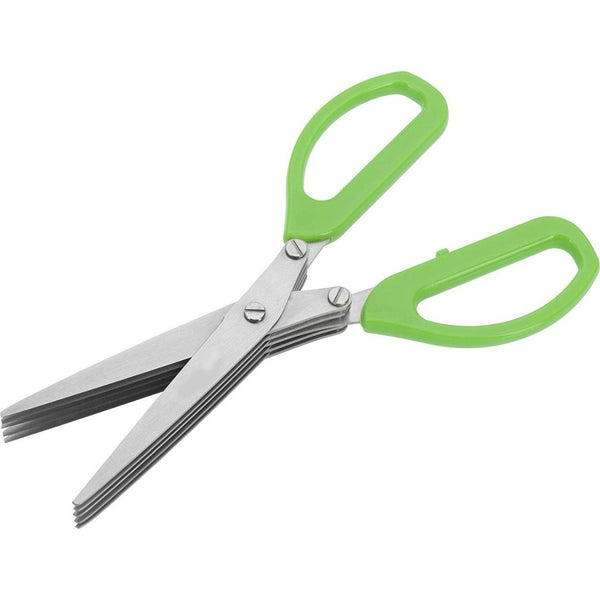 Multifunction Stainless Steel Vegetable Herbs Scissors – 5-Blade Cutter for Efficient Food Preparation