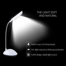 Fashion Wind LED Desk Light – Portable, Flexible Neck with Button Control, Eye-Caring Table Reading Lamp for Relaxation & Bedtime (1 Pc)