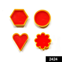 Cookie Cutter Set (4 Pack) – Heart, Round, Star, and Flower Shapes