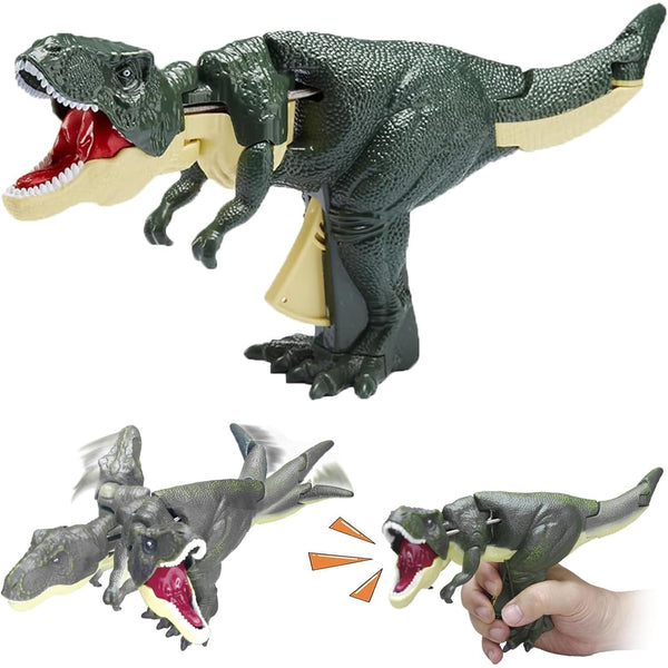 Dinosaur Roaring Toy – Trigger-Activated Dinosaur with Sound, Light, and Vibrating Head Movement (3+ Years, 1 Pc)