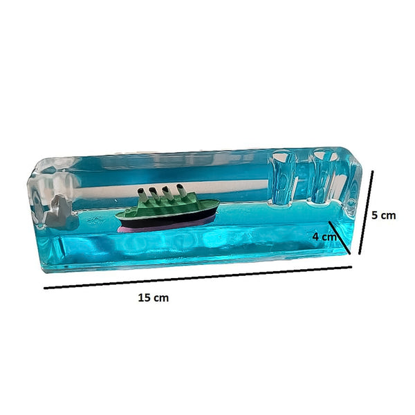 Car Interior Dashboard Decoration – Floating Water Cruiser Ship Iceberg Ornament