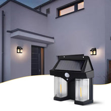 Outdoor Solar Wall Lamp – Waterproof and High-Quality Induction Garden Lamp for Garden, Villa, and Night Lighting. Double Lamp Design (1 Pc)