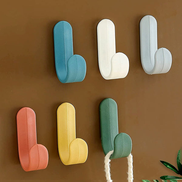 Self-Adhesive Waterproof Wall Hooks – Round, 1kg Capacity, Multipurpose Storage for Home (20 Pcs Set)