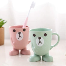 Toothbrush Holder with Mouthwash Cup - Handle Breakfast Mug for Kids, Multipurpose Teeth Washing and Drinking Cup.