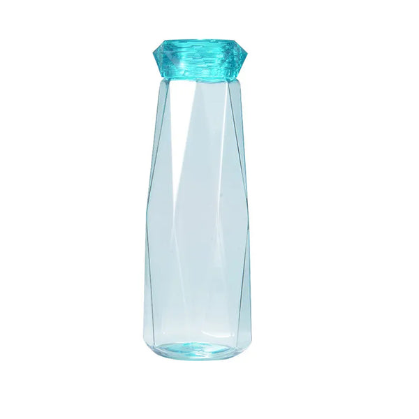 5213 Glass Fridge Water Bottle Plastic Cap With Two Water Glass For Home  Kitchen Use