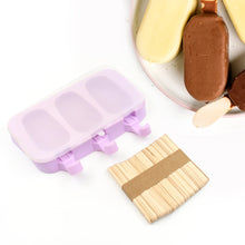 Silicone Popsicle Molds with Lids & Sticks – DIY Homemade Ice Cream Maker (Includes 50 Sticks)