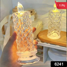 6241 Rose Candles For Home Decoration Crystal Candle Lights