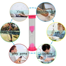 8756 Sand Timer Plastic Hourglass Sand Glass Toy Sand Clock For Kitchen Office School And Brushing Teeth For Bathroom Timer Clock Children Hourglass Sand Glass Toothbrush Household Sand Clock (3 Min Approx  5 Pc)