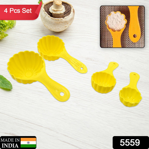 5559 Plastic Kitchen Tool Mould  Ladoo Mould Spoon Ladoo Making Spoon Set For Kitchen Multipurpose Plastic Ladoo Mold For Making Different Variety Of Ladoo (4 Pcs Set)