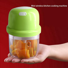 Portable USB Rechargeable Electric Chopper – Compact Fruit, Vegetable, Onion, and Garlic Cutter