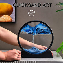 Moving Sand Art Picture – 3D Deep Sea Sandscape in Glass Frame, Relaxing Liquid Motion Decor for Home & Office (1 Pc) Wukusy