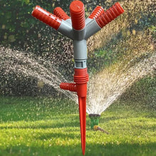 Garden Sprinkler – 360° Rotating Adjustable 3-Arm Lawn Water Sprayer for Irrigation