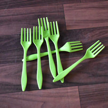 6-Piece Small Plastic Serving Fork Set for Kitchen