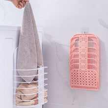 Wall Hanging Laundry Basket & Clothes Hanger - Dirty Clothes Storage Hook for Bathroom & Laundry Room (1 Pc)