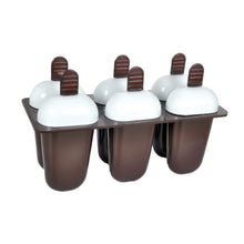 Plastic Ice Candy Maker Kulfi Maker Moulds Set With 6 Cups (Multicolour)