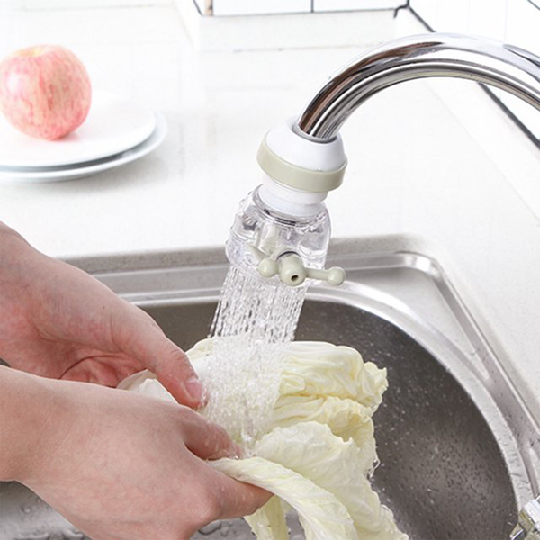 Adjustable 360° Rotating Water Faucet Nozzle – Water-saving tap nozzle with anti-splattering design, perfect for kitchen or bathroom use.