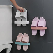 Bathroom Towel Slipper Hanging Rack Self Adhesive Wall Mounted (1 Pc) Wukusy