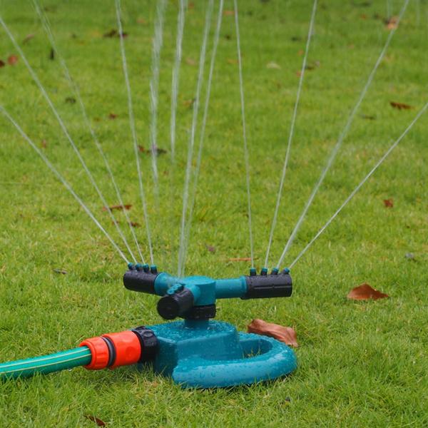 3-Arm 360° Rotating Water Sprinkler - Garden Hose Irrigation for Yard