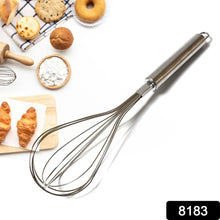 8183 Kitchen Whisk Stainless Steel Kitchen Tool Non-scratch Best Stainless Steel Whisk For Perfect Metal Hand Whisk For Cooking Soup Whisking Spatula Tool Is A Great Kitchen Accessory Or Gift (1 Pc  29cm)