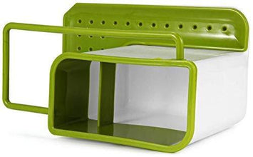 Plastic 3-in-1 Kitchen Sink Organizer Stand – Dishwasher Liquid Dispenser and Storage Solution