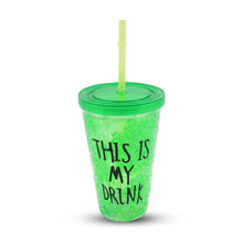 Plasticdrink Cup Tea Coffee Tumbler With Lid And Straw (1 Pc)