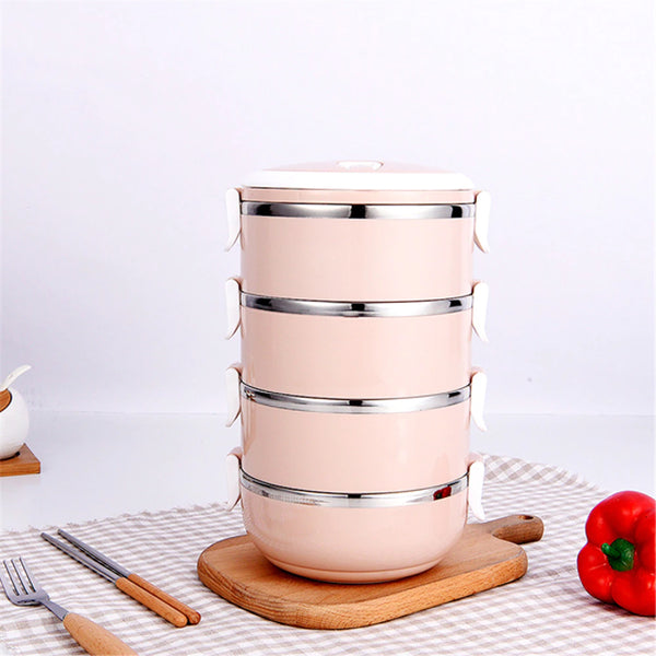 4-Layer Multi-Layer Stainless Steel Hot Lunch Box