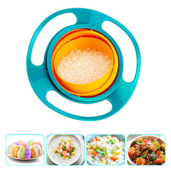 Rotating Baby Bowl – Spill-Proof Food Bowl for Kids & Toddlers