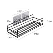 Multipurpose Wall-Mount Metal Shelf and Rack – Bathroom and Kitchen Storage Organizer