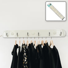 Wall-Mounted Multipurpose Hook Rack – Extra-Long 6-Hook Rail for Hanging Clothes, Coats, Hats, and Jackets.