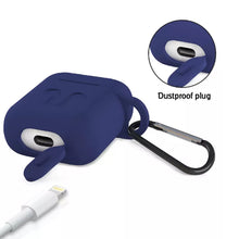 6473 Silicone Shockproof Protection Wireless Headphones Carrying Box Cover With Metal Keychain