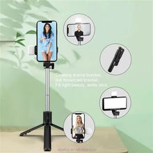 Portable Foldable Selfie Stick with Remote Control – 3-Axis Tripod Hand Stabilizer for Smartphones, TikTok, Vlog, YouTube Video Recording (1 Pc)