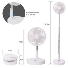 7206 Telescopic Electric Desktop Fan Height Adjustable Foldable  Portable For Travelcarry  Silent Table Top Personal Fan For Bedside Office Table (Battery Not Include)