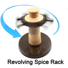 360° Revolving Spice Rack – 8 Spice Jars (120ml) for Herb & Seasoning Storage