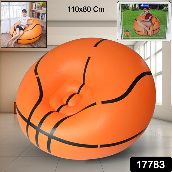 Foldable Sofa – Cartoon Style Inflatable Ball Chair for Adults & Kids (110cm x 80cm)