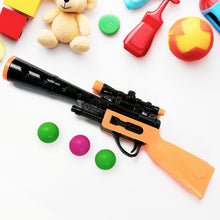 Manual 3-Ball Shooting Gun Toy – Ping Pong Ball Shooter for Kids, High-Quality Plastic Gun for Boys